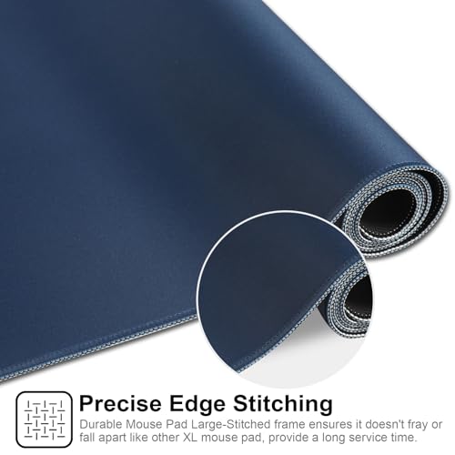 XXL Gaming Mouse Pad 35.4x15.7 Professional Large Mouse Pad & Computer Game Mouse Mat-90x40 Darkblueus - color: 90x40 Darkblueus, size: 35.4x15.7x0.1IN