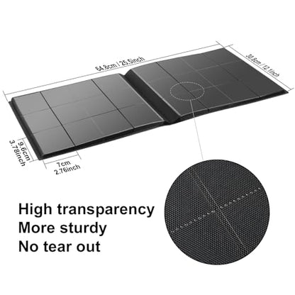 GEAoffice Card Binder, 12 Pockets Trading Card Album Folder, 624 Side Loading Pocket Binder for Yugioh, MTG, TCG, Black - color: Black-2, size: Large-12 Pockets