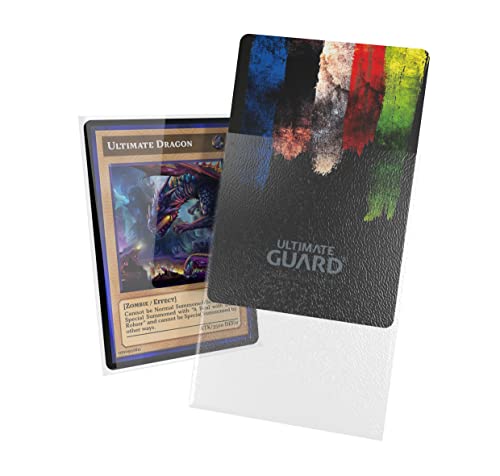Ultimate Guard Cortex Outer Card Sleeves, 60 Japanese Size TCG Sleeves, 62 x 89mm, Transparent Back, Glossy Finish, No PVC & Acid-Free, High Clarity - color: Transparent, size: Japanese Glossy