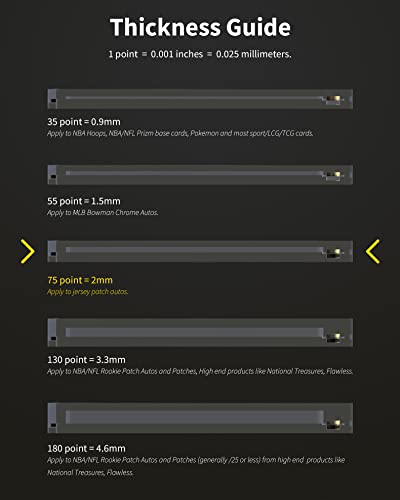 75PT Magnetic Card Holders for Trading Cards, 5 Pack Clear White | One Touch UV Protection Display Cases with Magnetic Closure for Thick Sports Cards, TCG Cards, Patch Cards and Collectibles - size: 2.52 x 3.54 in 75PT Magnetic Card Holders