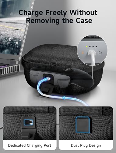 JSAUX Case for Nintendo Switch 2 Pro Controller, Travel Protective Case | Carry Case, Travel Protective Case, All-around Protection, Portable Carrying Bag, Black - color: Classic Style