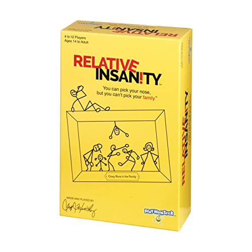Relative Insanity, Card Games - Adult Card Games - Laugh Till You Drop Card Games for Adults, Travel Games, Fun, Designed by Comedian Jeff Foxworthy, Multi-Player, Ages 14+ - style: Original