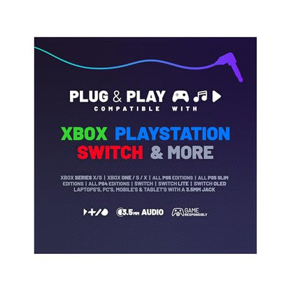 4Gamers Panther Wave Gaming Headset Blush for PS5, Xbox & PC - color: Blush