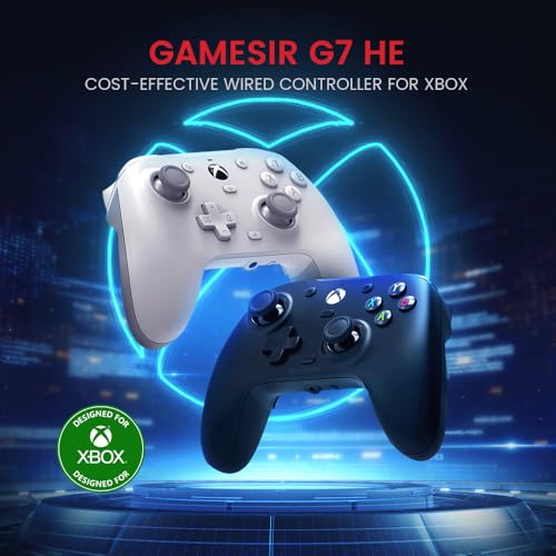 GameSir G7 HE Wired XBOX Controller,Hall Effect Sticks | Officially licensed Controller for XBOX Series X|S, XBOX One, Windows 10|11, PC, Video Game Controller - color: Black