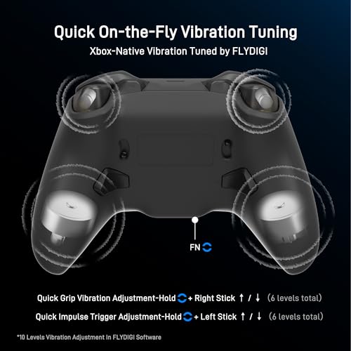 FLYDIGI VADER 5S Wired Controller for XBOX Series X|S, XBOX One, Windows | FORCEFLEX Adjustable Tension Structure, Hall Effect NO DRIFT, FORCESWITCH Triggers, 6 Remappable Buttons, 3.5mm Audio Jack