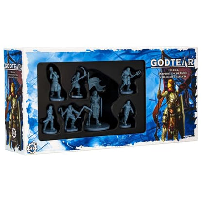 SFG Steamforged Games: Godtear The Board Game Bundle (Halftusk, Sneaky PEET, Helena, and Keera Expansion - 4 Items)
