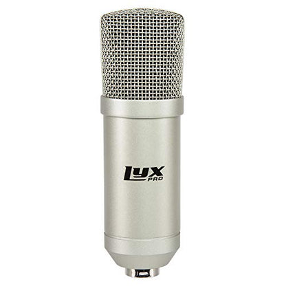 LyxPro Condenser Microphone for Studio, Vocals, Instruments, Podcasting and Professional Recordings with Shockmount and XLR Cable