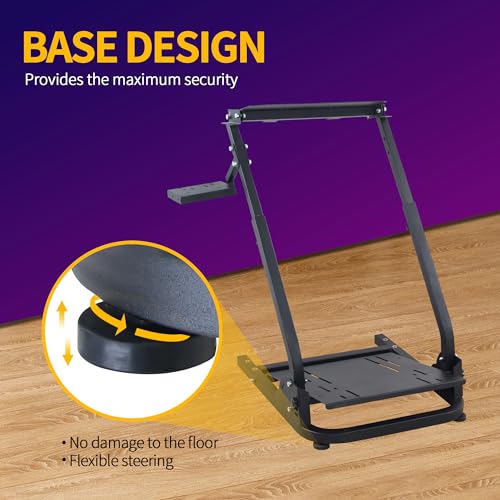 Migoda G920 Racing Steering Wheel Stand Shifter Mount fit,Folding Wheel Stand, Height Adjustable Steering Wheal Stand Compatible with G25,G27,G29,G920 Gaming NOT Included Racing Wheel
