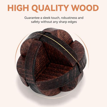 8 Pcs Brain Teaser Puzzles for Adults Teens - Wooden Puzzles 3D Puzzle Game Toys for Adults Teens - Unlock Interlocking Puzzle Adult IQ Education Smart Toys - style: Style D