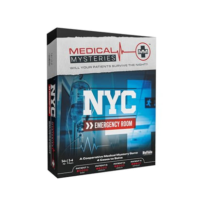 Buffalo Games - Medical Mysteries: NYC Emergency Room - New Game Night Staple - Escape Room - Cooperative Strategy - Adult Party Game - Ages 14 and Up