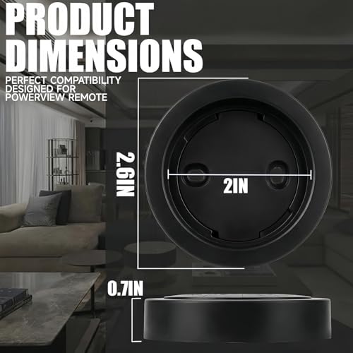 Surface Mount Bracket Station Wall Mount Holder for Hunter Douglas PowerView Remote Control Generation 2 Bracket Station Only (Black) - color: Black