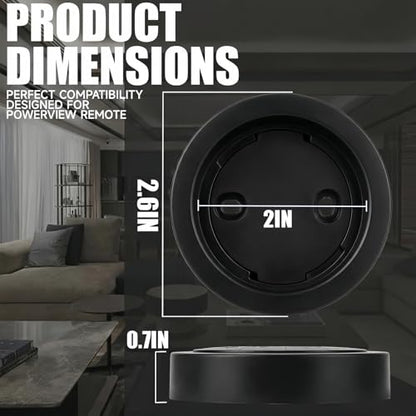 Surface Mount Bracket Station Wall Mount Holder for Hunter Douglas PowerView Remote Control Generation 2 Bracket Station Only (Black) - color: Black