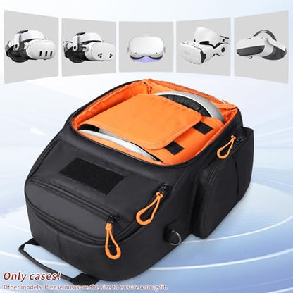 Carrying Case for Meta Quest 3s/3/2, Large Travel Case Compatible with Oculus Quest 3 Headset, Quest Pro, Touch Controllers Accessories for Travel Home Storage