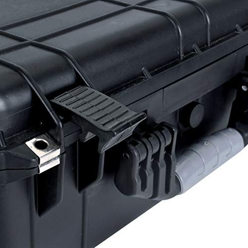 MEIJIA All Weather IP67 Waterproof Hard Camera Case,Hard Protective Case,Hard Case with Customizable Foam,Fit Use of Drones,Camera,Equipments,Pistols(Black,20.62 x16.85x8.11inches) - color: Black, size: 20.62 x16.85x8.11inches