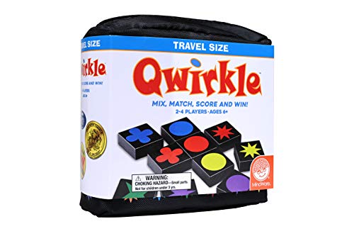 Mindware | Qwirkle: Travel (NEW) | Board Game | Ages 6+ | 2-4 Players | 45 Minutes Playing Time - style: Qwirkle Travel