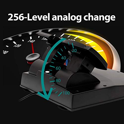 DOYO Steering Wheel with Pedals for PC/Xbox/PS4/Switch – 270° Racing Wheel, Gaming Steering Wheel with Gear Shifter, Dual Vibration, Clamp Mount, Driving Simulator for Sim Racing