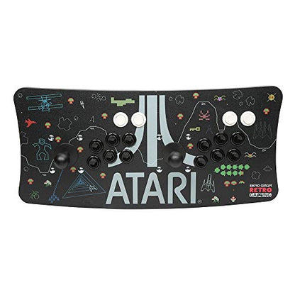 Ultimate Arcade Fightstick USB Dual Joystick 2 Player Game Controller Powered by Raspberry Pi 3B+ 1GB RAM 32GB Micro SD Card Preloaded Over 100 Classic Games