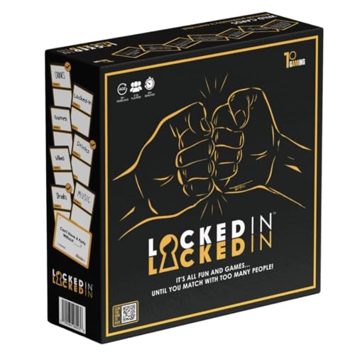 Locked-in Party Card Game – 400 Prompt Cards – Fun Game for Game Night, Parties & Icebreakers - Adults, Teens & Families – 2-10 Players