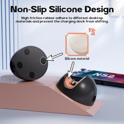 Switch Charging Dock for Nintendo Switch 2/1/Lite/OLED | Portable Carrying Charging Station, Travel or Outdoor and Home, No Cable Included