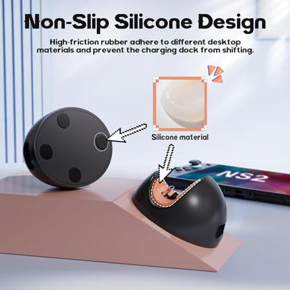 Switch Charging Dock for Nintendo Switch 2/1/Lite/OLED | Portable Carrying Charging Station, Travel or Outdoor and Home, No Cable Included