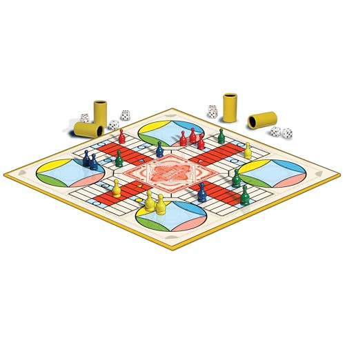 Parcheesi Royal Edition, with Charming Graphics, by Winning Moves Games USA | Classic Family Favorite, Fine Tokens and Dice Cups Included, 2-4 Players