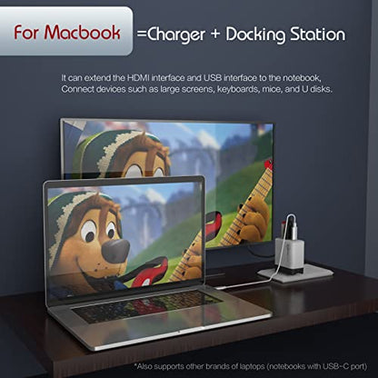 Switch Dock for Nintendo Switch, Portable TV Dock Station only for nintendoswitch,steam Deck USB C Hub Charger Laptop Docking with USB A /4K60 HDMI/PD (not for Nintendo Switch 2)