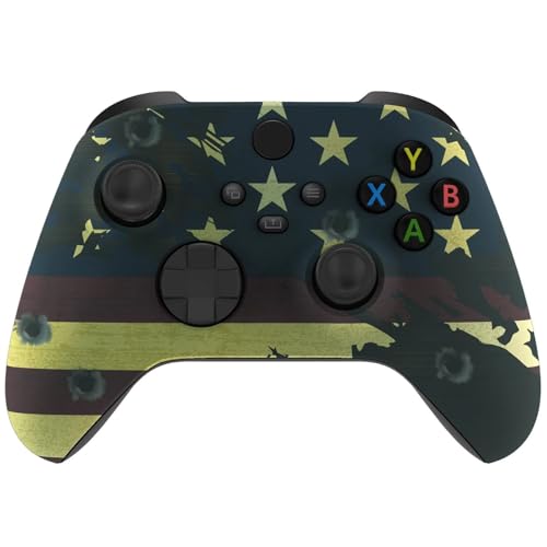 Stealth Controllers Wireless Controller for Xbox Series S, Xbox Series X, Xbox One - Soft Touch Feel - Custom Series S/X Controller (American Flag) - color: American Flag