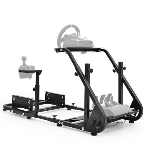 Marada Racing Simulator Cockpit with TV Bracket Mounting Holes Fit for Logitech/Fanatec/Thrustmaster G923 G27 G29 G920 T300, Adjustable Driving Simulator, No Steering Wheel Pedal TV Seat