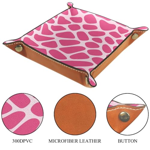 Pink Cow Pattern Dice Tray Dice Rolling Tray Folding Dice Holder for Dice Games, Like RPG, DND and Other Table Games - color: Multi 4