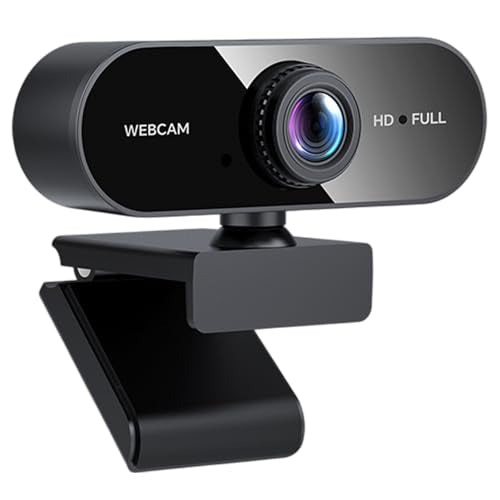 2K Webcam for PC/Laptop, USB Webcam with Microphone, Noise Cancellation, Support Beauty, Plug & Play with Auto Light Correction for Video Calls, Live Streaming Gaming & Online Meetings - size: 2K