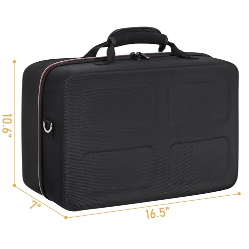 OUUTMEE Hard Shell Carrying Case Compatible with PS5 | Travel Storage Bag for PlayStation 5, Organizer Protective Cases Holds PS5 Disk Digital Edition, Games and Gaming Accessories - size: For PS5