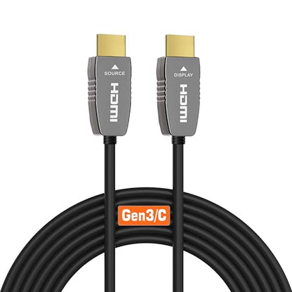 8K HDMI 2.1 Fiber Optic Cable, CL2 Rated, 48Gbps, 8K60, 4K120, 6FT | CL2-Rated Fiber Optic Design Reduces EMI vs Copper Cables for Stable Long-Distance 4K@120Hz Gaming and 8K Video - color: C-8K Fiber Gen3/C CL2 Rated, size: 6FT