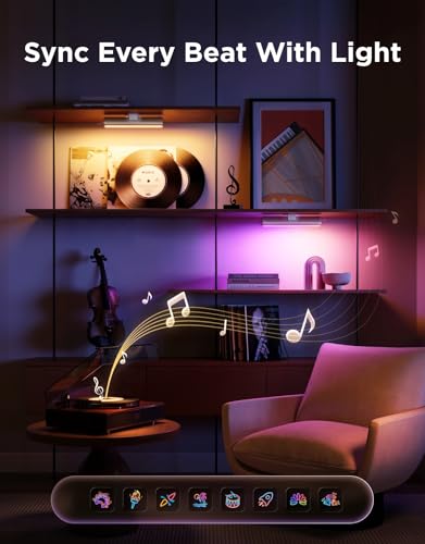 Govee Smart Light Bar, RGBICWW TV Lights for Living Room, Gaming, Silver | Compatible with SmartThings, Matter, Alexa, LED Light Bar with Scene and Music Modes for Living Room, Gaming, PC, App Control - color: Silver