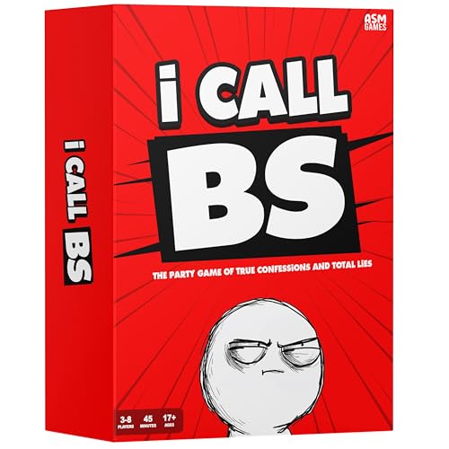 I Call BS - Hilarious Party Game for Adults Filled with Confessions and Lies, a Card Game Where You Call Out Your Friends and Family