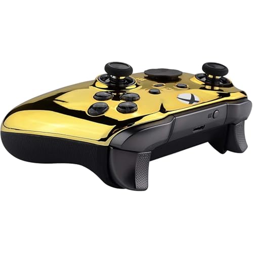 Custom Controllerzz Elite Series 2 Controller Compatible With Xbox One, Xbox Series S and Xbox Series X (Gold Chrome) - color: Gold Chrome