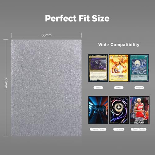 Justice Silver Dual Matte Card Sleeves, Katomula Card Sleeves for MTG, Standard Card Sleeve for MTG, PKM, Flesh & Blood - color: Justice Silver
