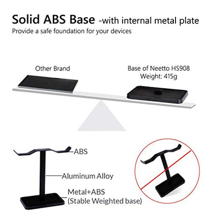 Avantree Neetto HS908 - Dual Headphone Stand for Desk