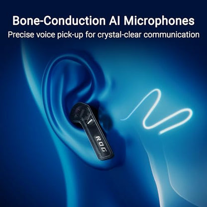 ASUS ROG Cetra True Wireless SpeedNova Gaming Earbuds – Dual-Mode (BT, 2.4GHz), Dirac Opteo, Bone-Conduction AI Mic, Adaptive ANC, 46Hr Battery, for PC, PS5, PS4, Switch, Mobile, ROG Ally/X - Black - color: Black, size: Cetra True WL SpeedNova (In-Ear)
