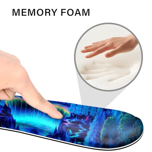 Desk Pad and Keyboard Wrist Rest, Large Mouse Pad + Keyboard Pad+Mouse Wrist Support, Non-Slip Desk Mat Protector for Office, Home 31.5×11.8 Inches Waterfall - color: Waterfall