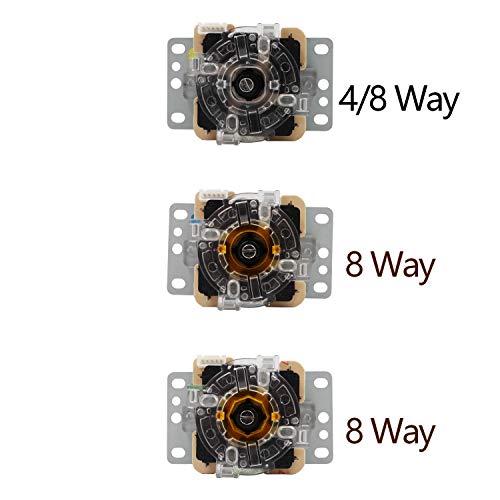 SJ@JX Arcade Game Controller Button Microswitch 8 Way Joystick Zero Delay USB Encoder Cable Stick DIY Kit for PC MAME Retropie Raspberry Pi