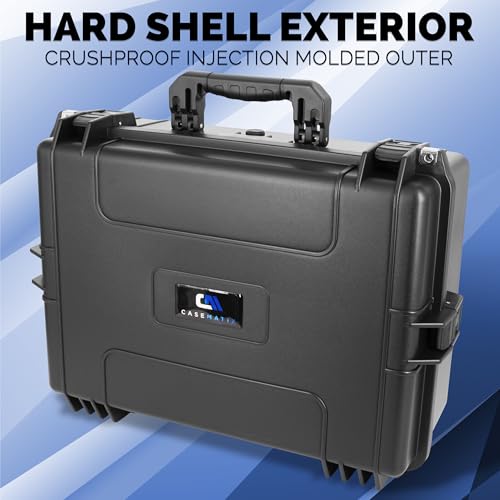 CASEMATIX Hard Shell Travel Case Compatible with PlayStation 5 Console, Controllers, Games and Accessories - Waterproof PS5 Carrying Case with Customized Foam for Both Standard and Digital Editions - style: Original Ps5 (2020)