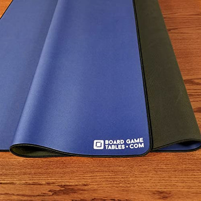 Board Game Playmat [3.5'x5.5'/Thick Super Cushioned/Stitched Edge/Water Resistant] with Carrying Case - for Tabletop Board Games, Card Games, RPG Games (Large, Blue) - color: Blue, size: Large (3.5'x5.5')