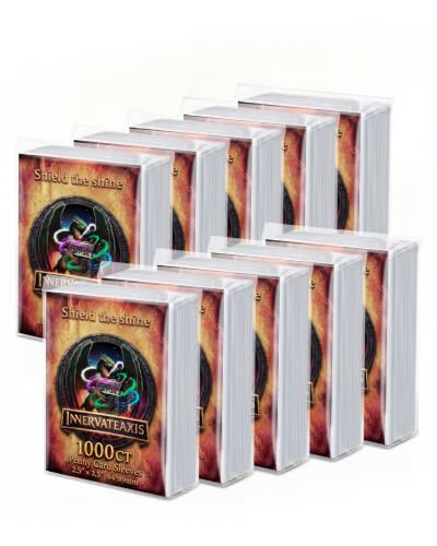 1000 Counts Inner Card Sleeve 2.5" x 3.5", for Double-Sleeving, Trading Card Sleeve Compatible with MTG, TCG, Gaming Cards