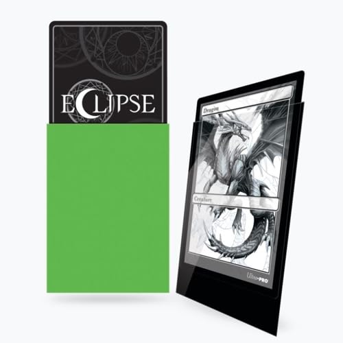 Ultrapro Ultra Pro - Eclipse Gloss Standard Sleeves 100 Pack - Lime Green, Polypropylene (PP), Collectible-Trading-Card-Protective-Sleeves - color: Lime Green