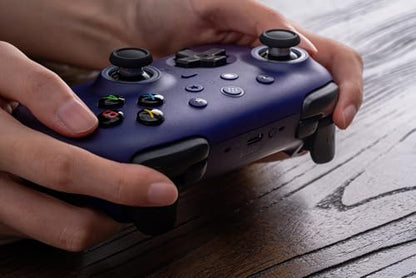 8Bitdo Ultimate 2 Wireless Controller for PC, Apple, Steam &Android, Purple | TMR Joysticks, Hall/Tactile Triggers, 8Speed 2.4G, 1000Hz Polling Rate, Motion Control, RGB Fire Ring, Charging Dock - color: Purple