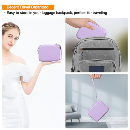 Elonbo Carrying Case for G350/ RG35XX Pro/ RG40XXV/ RG406V/ RG405V Retro Handheld Game Console, GiipGoop/ Voacle/ Anbernic Video Gaming Console Travel Storage Bag, Linux System Games Holder, Purple - color: Purple
