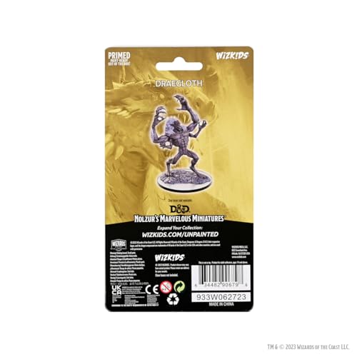 WizKids D&D Nolzur's Marvelous Miniatures: Draegloth Dungeons and Dragons Unpainted Miniatures - style: Draegloth