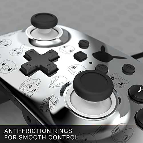 PowerA Enhanced Nintendo Switch and Switch 2 Wired Controller - Pikachu Black & Silver, Officially licensed - color: Pikachu Black & Silver