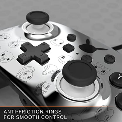 PowerA Enhanced Nintendo Switch and Switch 2 Wired Controller - Pikachu Black & Silver, Officially licensed - color: Pikachu Black & Silver