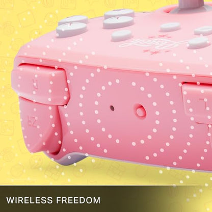 PowerA Wireless Controller for Nintendo Switch - Princess Peach Pink, Switch Lite/Switch-OLED Model, Nintendo Switch 2, AA Battery Powered (Battery Included), Bluetooth, Motion Controls, Officially Licensed - style: Princess Peach